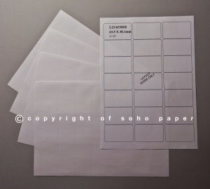Laser Inkjet Labels 21 Labels Per Sheet Soho Paper