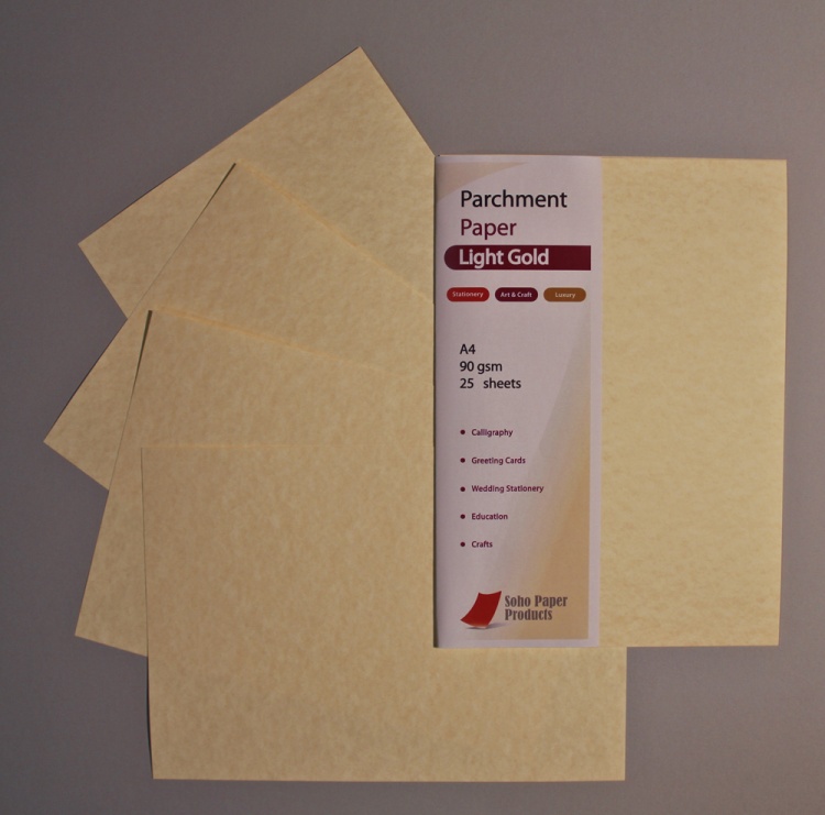 Parchment Paper Light Gold 90gsm Bulk Buy - SOHOPAPER.co.uk