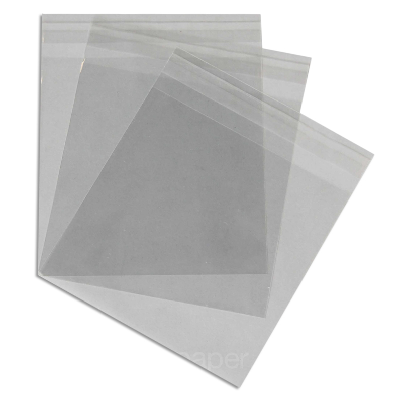 Cello bags 135 x 135mm Cello bags - With Tape - great prices - Soho Paper